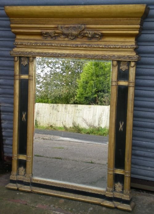 Regency Style Carved Gilt Tall Mirror